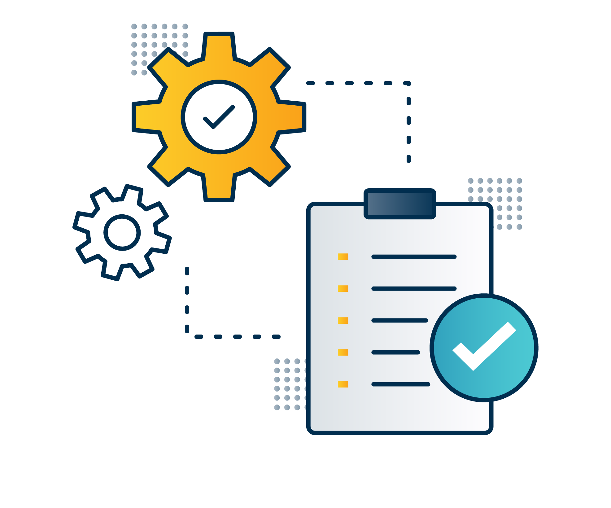 graphic with many separate modules making up a web dashboard