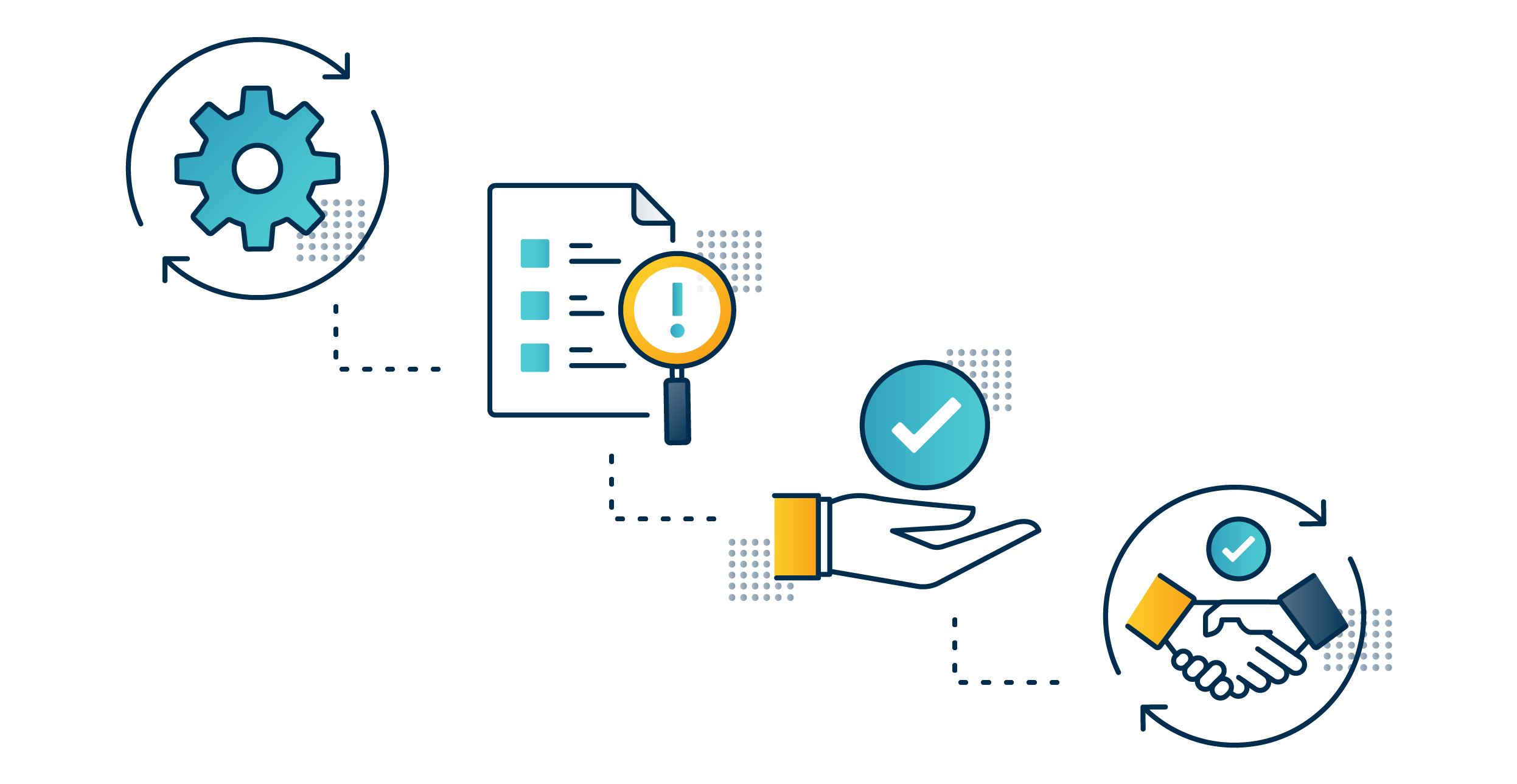 graphic with many separate modules making up a web dashboard