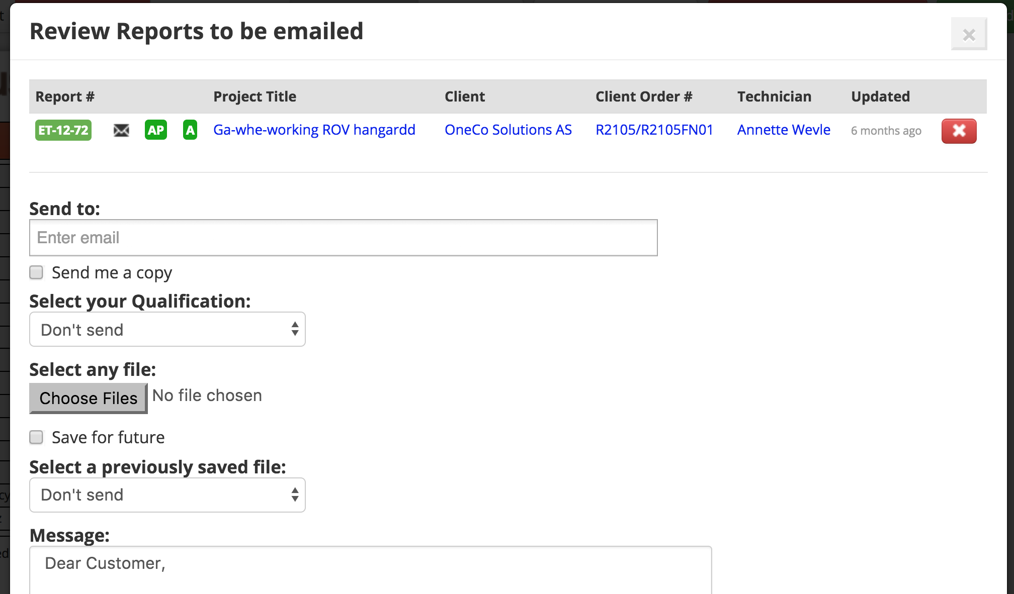 agile ndt email basket feature